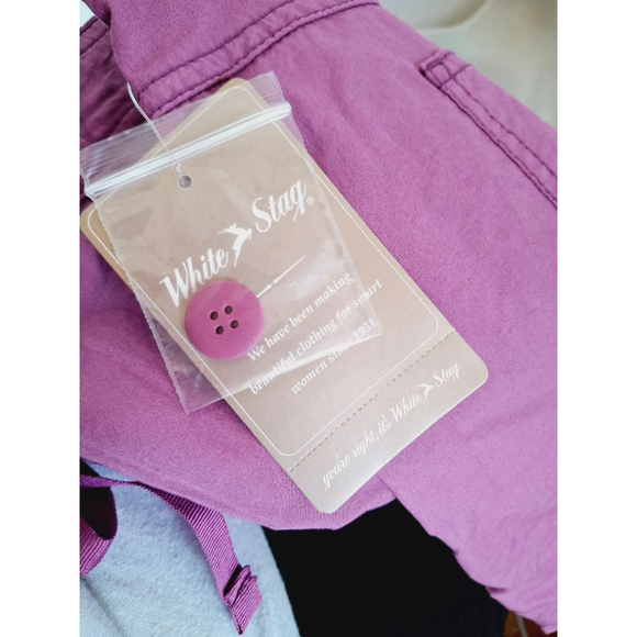 White Stag classic drawstring Skirt skort Size 18 Purple - Picture 4 of 4